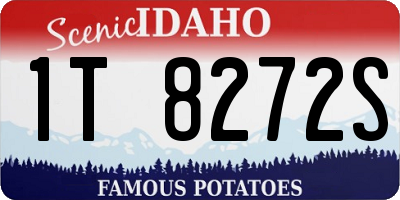 ID license plate 1T8272S