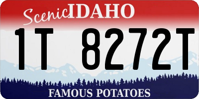ID license plate 1T8272T