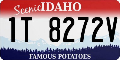 ID license plate 1T8272V