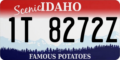 ID license plate 1T8272Z