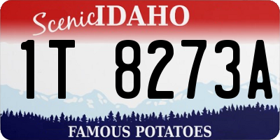 ID license plate 1T8273A