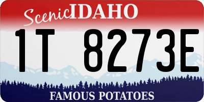 ID license plate 1T8273E