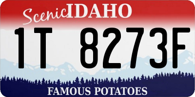 ID license plate 1T8273F