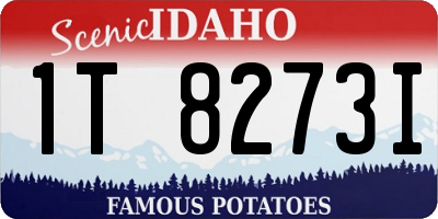 ID license plate 1T8273I