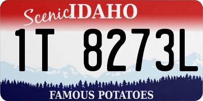 ID license plate 1T8273L