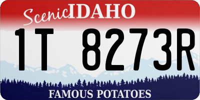 ID license plate 1T8273R