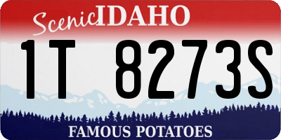 ID license plate 1T8273S