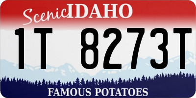 ID license plate 1T8273T