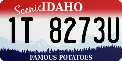 ID license plate 1T8273U