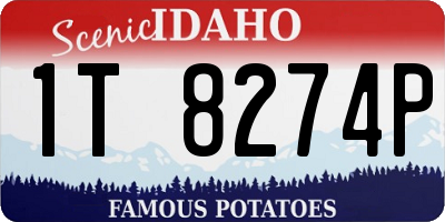 ID license plate 1T8274P