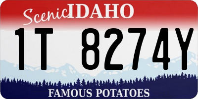 ID license plate 1T8274Y