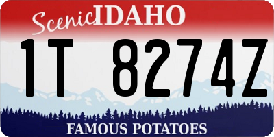 ID license plate 1T8274Z