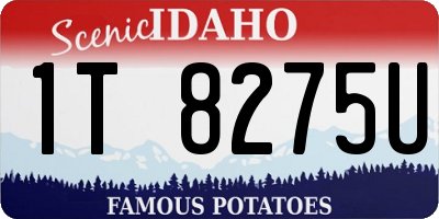 ID license plate 1T8275U