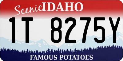 ID license plate 1T8275Y