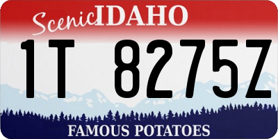 ID license plate 1T8275Z