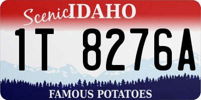 ID license plate 1T8276A