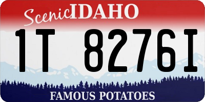 ID license plate 1T8276I