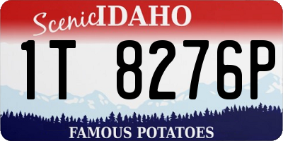 ID license plate 1T8276P
