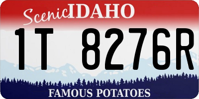 ID license plate 1T8276R