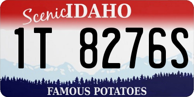 ID license plate 1T8276S