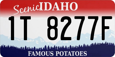 ID license plate 1T8277F