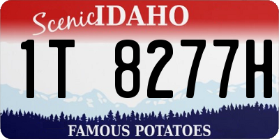 ID license plate 1T8277H