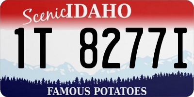 ID license plate 1T8277I