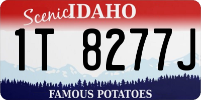 ID license plate 1T8277J