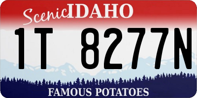 ID license plate 1T8277N