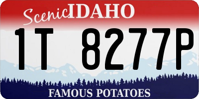 ID license plate 1T8277P