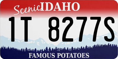 ID license plate 1T8277S