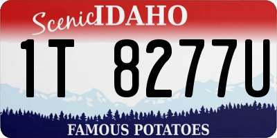 ID license plate 1T8277U
