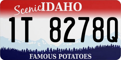 ID license plate 1T8278Q