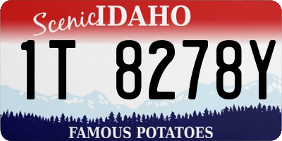ID license plate 1T8278Y