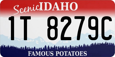 ID license plate 1T8279C
