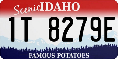 ID license plate 1T8279E