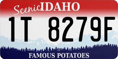 ID license plate 1T8279F