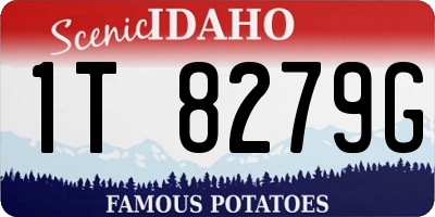 ID license plate 1T8279G