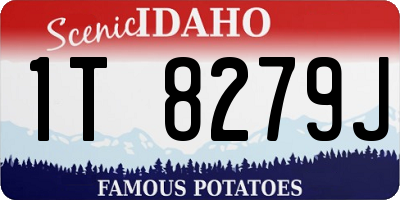 ID license plate 1T8279J