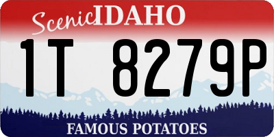 ID license plate 1T8279P