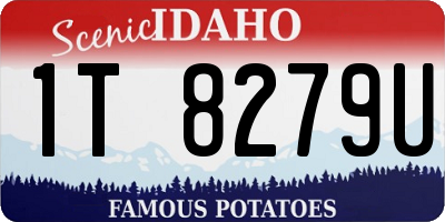 ID license plate 1T8279U