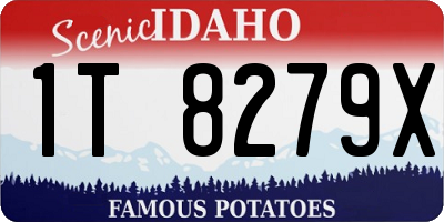 ID license plate 1T8279X