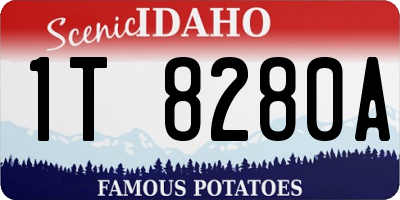 ID license plate 1T8280A