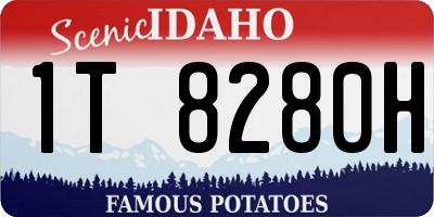 ID license plate 1T8280H