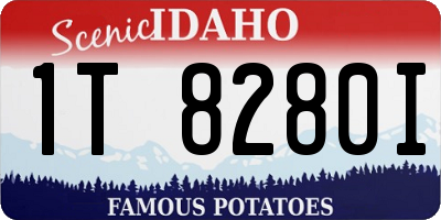 ID license plate 1T8280I