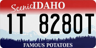 ID license plate 1T8280T