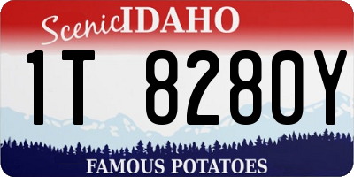 ID license plate 1T8280Y