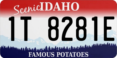 ID license plate 1T8281E