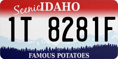 ID license plate 1T8281F