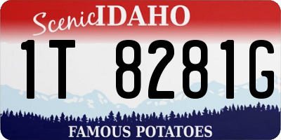 ID license plate 1T8281G
